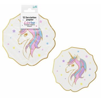 Des serviettes à l'effigie de licorne pour l'anniversaire de votre enfant | jourdefete.com