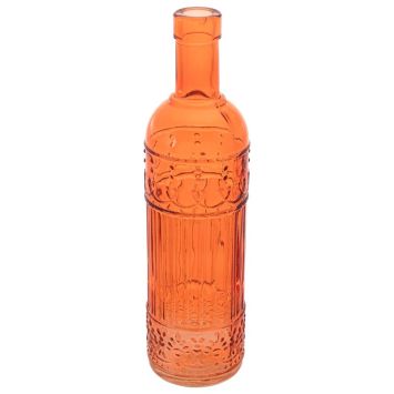 Vase bouteille en verre - Mambo - 6,5 x 25 cm - Collection Goûter Vitaminé - Couleur au choix