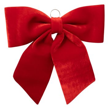 Nœud de Noël en velours XXL - 70 x 67 cm - Couleur au choix