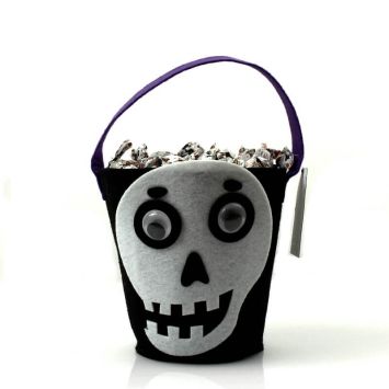 Panier Tête de Mort en Feutrine