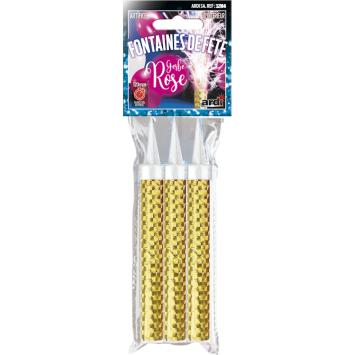 3 fontaines de fête pour Gender Reveal - 50 secondes - Couleur au choix
