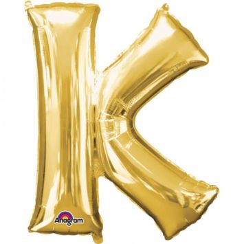 Méga Ballon Hélium - Lettre K - Or