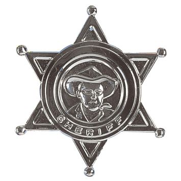 Etoile de shérif argentée
