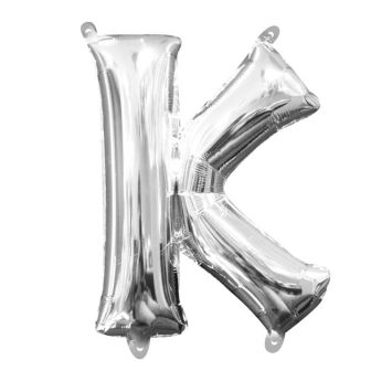 Ballon à air Lettre "K" - Argenté