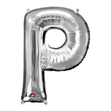 Ballon à air Lettre "P" - Argenté