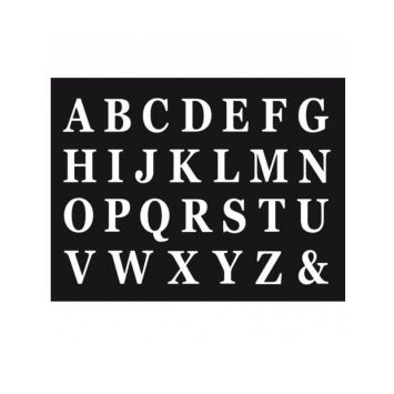 48 Lettres en carton avec adhésif - Couleur au choix