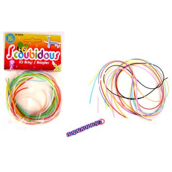 Scoubidous multicolores - 10 fils