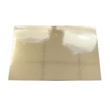 Supports à gâteaux rectangulaires dorés 20x30 cm - lot de 5 | jourdefete.com