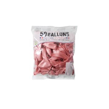 50 Ballons de 30 cm métalliques - Couleur au Choix
