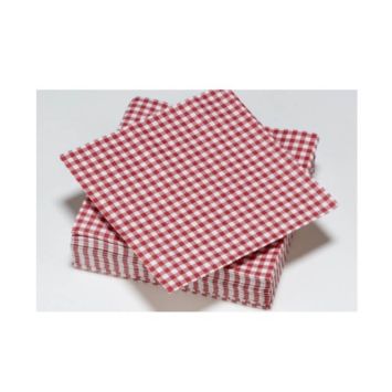 Lot de 50 Serviettes Carreaux Vichy | jourdefete.com