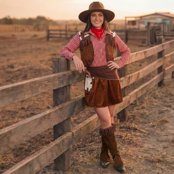 Déguisement de Cow-Girl pour femme - Taille au choix
