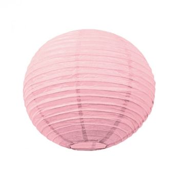 Lanterne Japonaise en Papier Rose Pâle - 35 cm