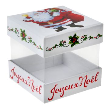 4 Boîtes Cube "Joyeux Noël" 