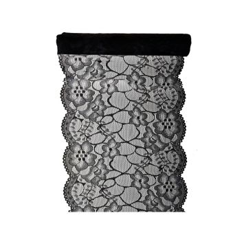 Chemin de Table en Dentelle Noir