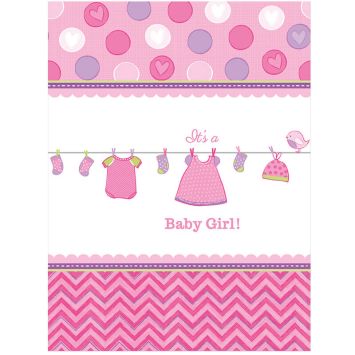 Nappe en plastique Baby Shower - It's a Baby Girl !