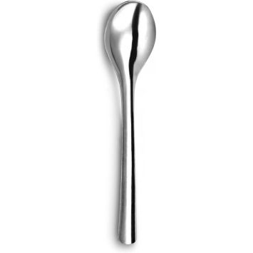 6 cuillères à café en acier inoxydable sur carte - 12,5 cm - Collection Slim²