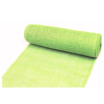 Chemin de Table avec Jutes - Fibres végétales - Vert Kiwi | jourdefete.com