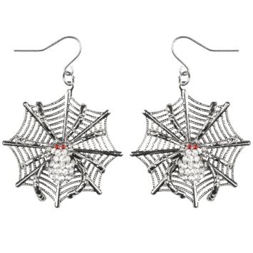 Boucles d'Oreilles Araignées avec Strass