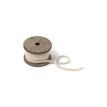 Bobine de ruban tressé 3m - Ivoire