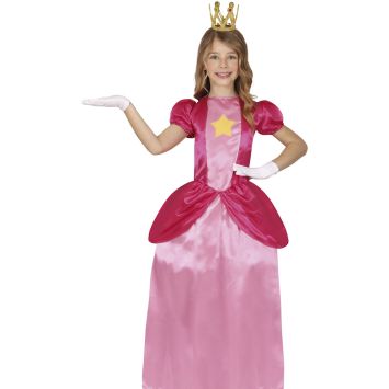 Déguisement Princesse Rose Étoile pour fille avec robe rose | jourdefete.com