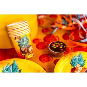 8 gobelets en carton FSC® - 250 ml - Dragon Ball Super ®