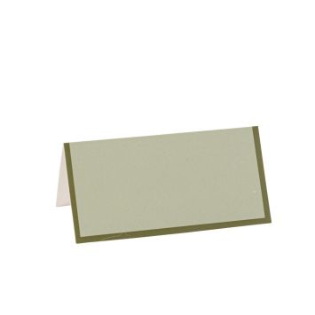 10 marque-places en papier - 8 x 4 cm - Collection Bi-Color - Couleur au choix