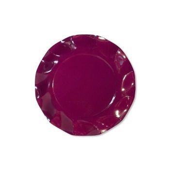 10 Grandes Assiettes Vagues - Prune