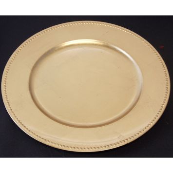 Assiette de Présentation - Or