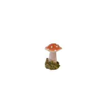 petit champignon en résine amanite