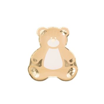 8 assiettes en carton baby shower collection baby nude