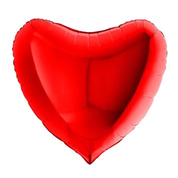 Ballon Hélium Cœur 91 cm - rouge