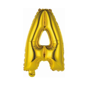 ballon metal a air couleur or lettre au choix | jourdefete.com 