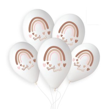 5 ballons en latex - 33 cm - Rain-Boho