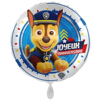 Un splendide ballon à l'effigie de Chase de la Pat' Patrouille™ | jourdefete.com