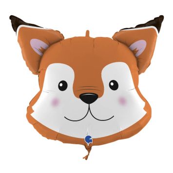 ballon en aluminium tête de renard de 76 cm | jourdefete.com