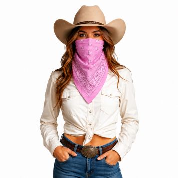 Bandana rose de Cow-Girl