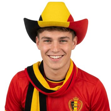 Chapeau Belgique pour supporter