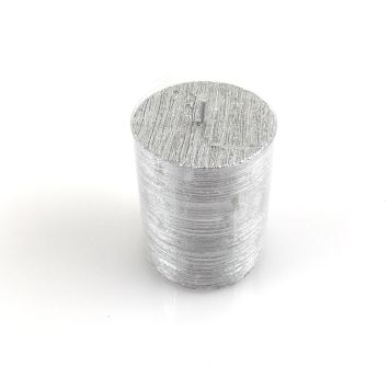 Bougie cylindrique argent