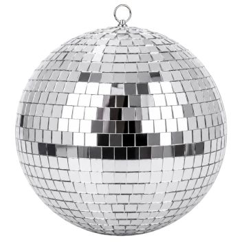 Boule à facettes Disco argentée - 30 cm