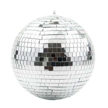 Une splendide boule à facettes argentée de 20 cm de diamètre | jourdefete.com