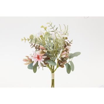 Bouquet de calycanthes, d'eucalyptus et de cornes d'élan - 33 cm - Couleur au choix