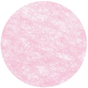 10 Sets de table ronds - Rose pâle