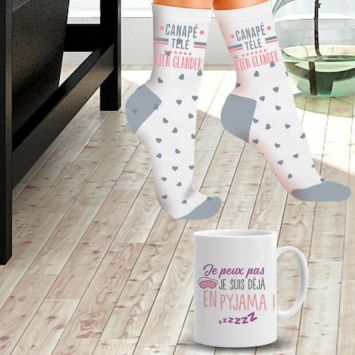 Coffret Cadeau Mug et Chaussettes - Rien Glander