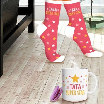 Coffret Cadeau Mug et Chaussettes - Tata