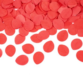 Canon à confettis - Pétales de rose en papier - 60 cm - Rouge