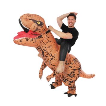 Déguisement gonflable "Carry Me" de Dinosaure pour adulte - Taille unique