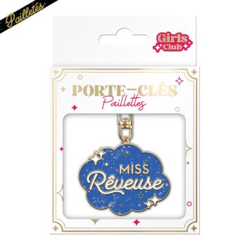 Porte-clés pailleté collection Girls  | jourdefete.com
