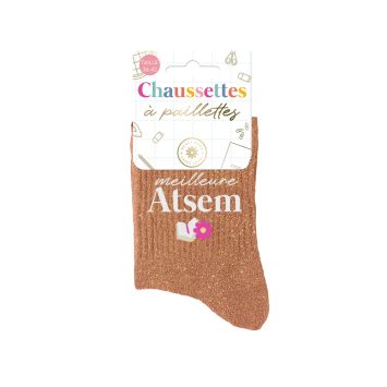 Chaussettes à paillettes - Collection Merci pour cette année - Modèle au choix