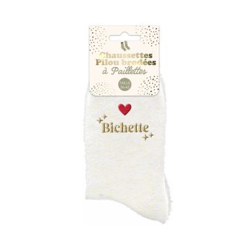 Chaussettes Pilou Pilou à paillettes pour femme - Modèle au choix