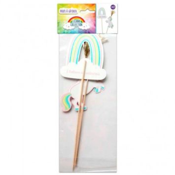Sachet de 3 grands pics - Licorne